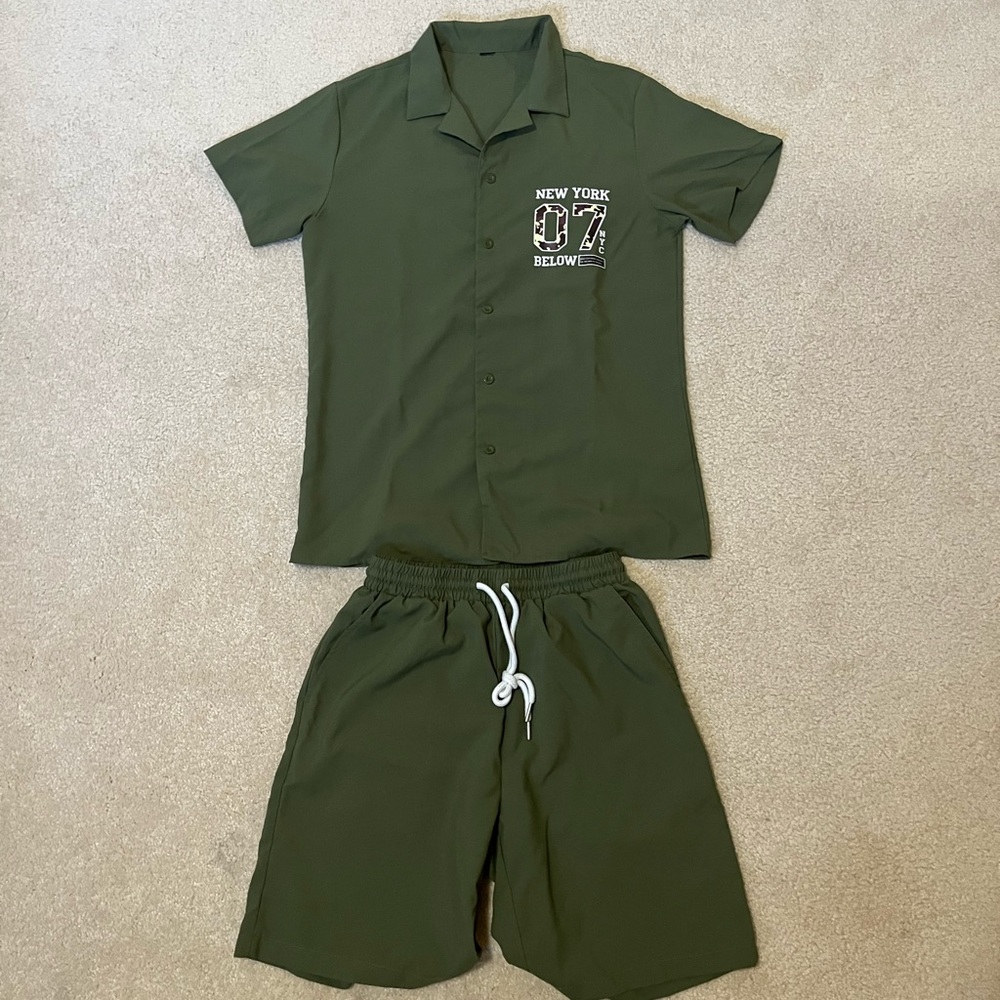 New York Print Green Set